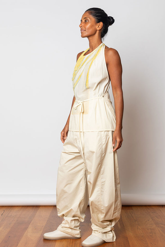 Soft Volume Pants - Creamy White