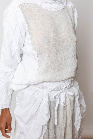 Washed & Crushed Top - White