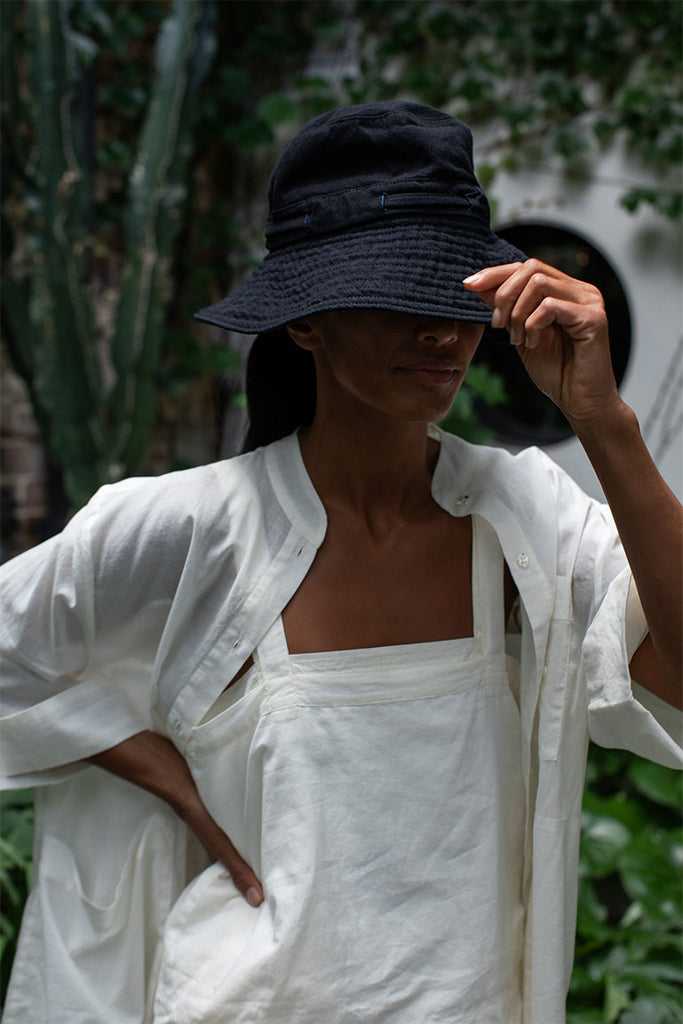 Over Dyed Sun Hat - Washed Black