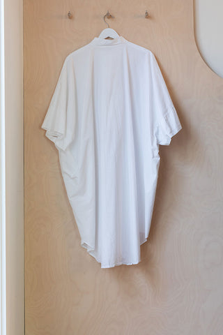 Sono Octo Overshirt Stripe - White
