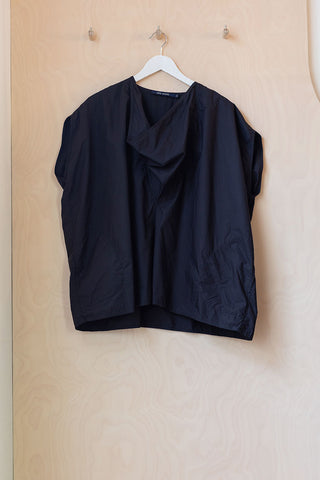 Sofie D'Hoore Cowl Neck Top - Black
