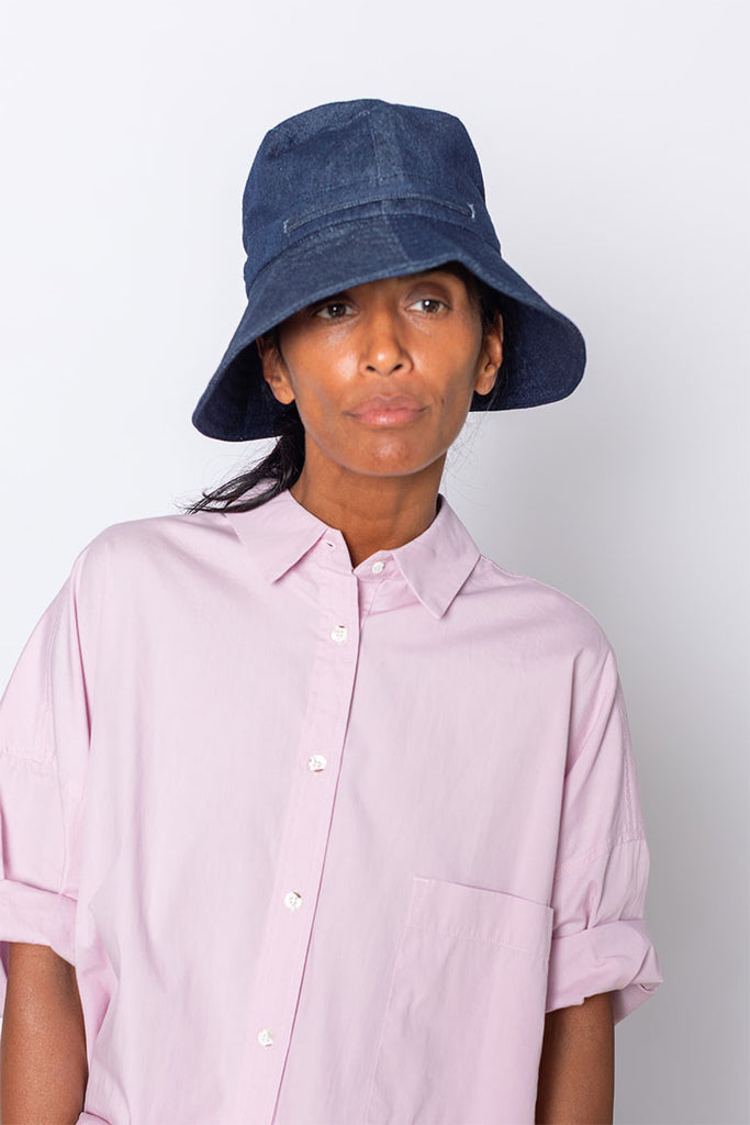 Denim Sun Hat - Indigo