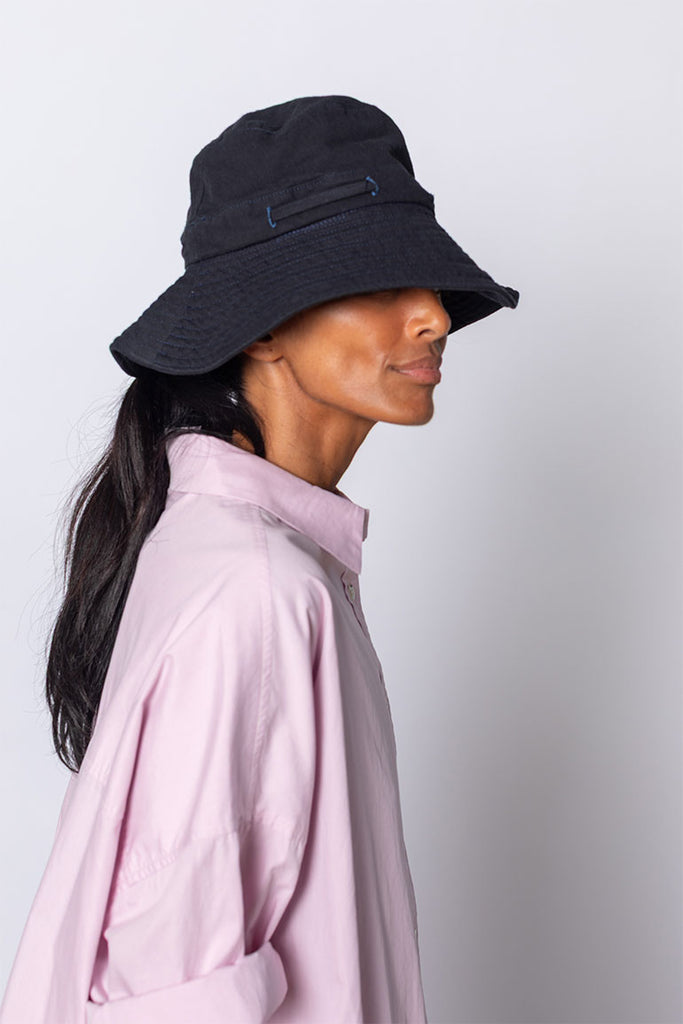 Over Dyed Sun Hat - Washed Black