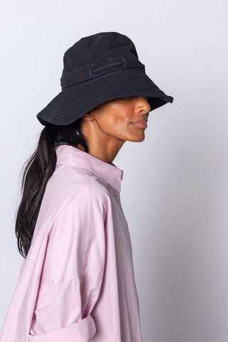 Over Dyed Sun Hat - Washed Black