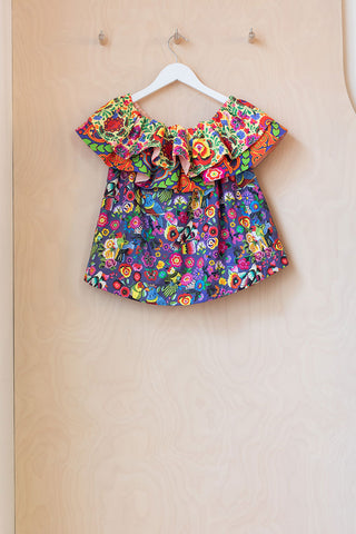 Stella Jean Floral Off Shoulder Top - Multi