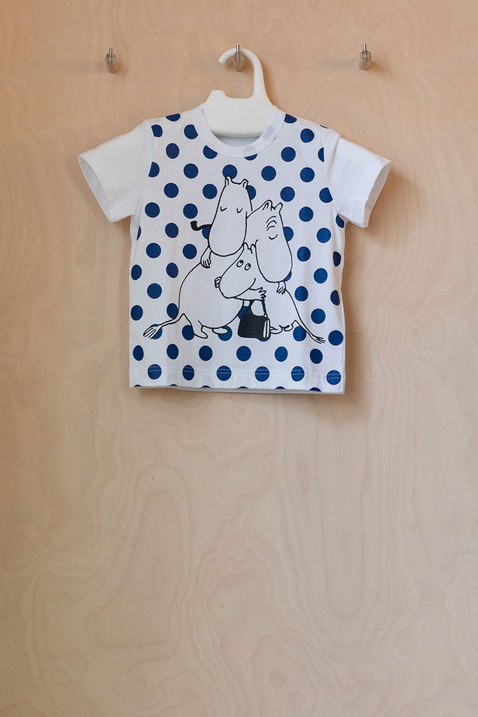 Tove Jansson Children's Print T-Shirt - White/Blue/Black