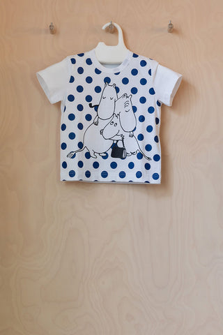 Tove Jansson Children's Print T-Shirt - White/Blue/Black