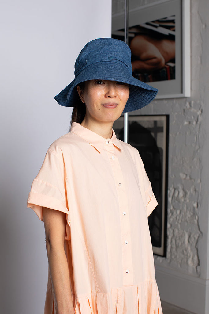 Denim Sun Hat - Washed Indigo