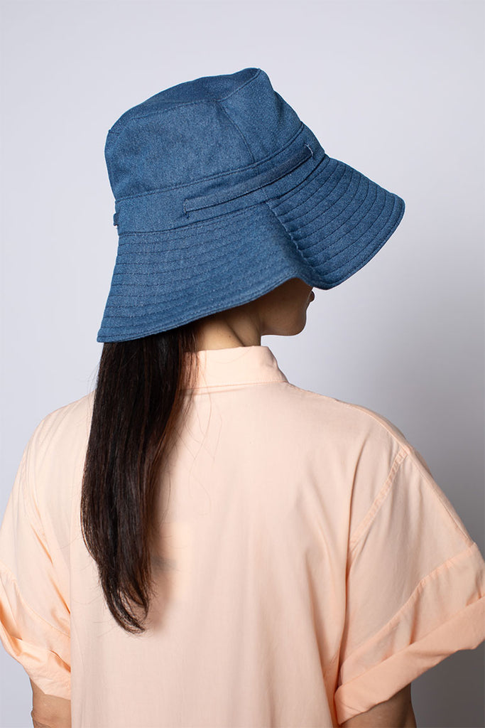 Denim Sun Hat - Washed Indigo