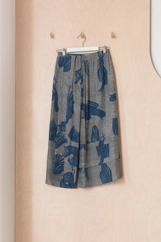 Christian Wijnants Salali Skirt - Grey/Blue