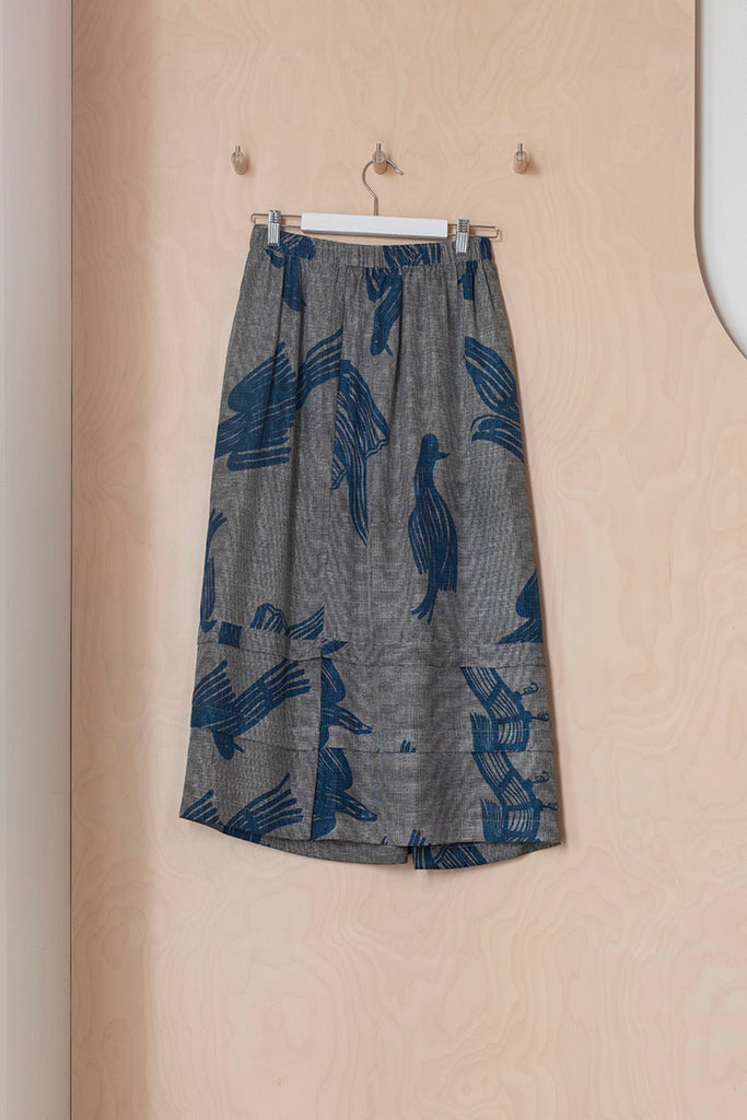 Christian Wijnants Salali Skirt - Grey/Blue