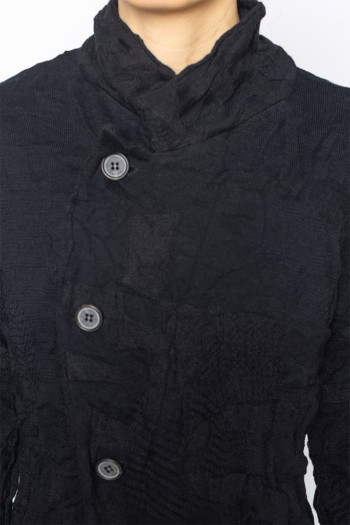 4 Button Jacket - Black
