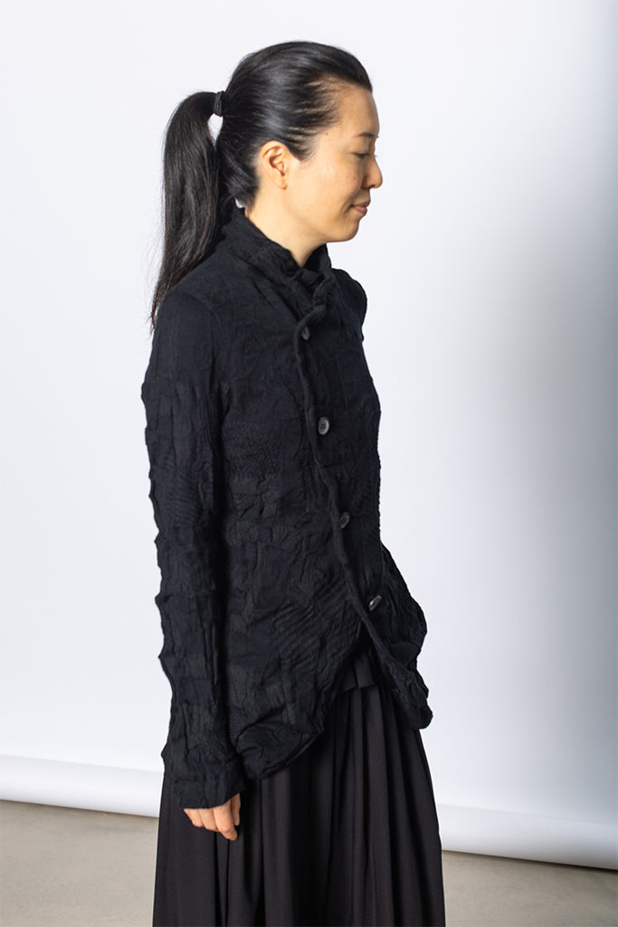4 Button Jacket - Black
