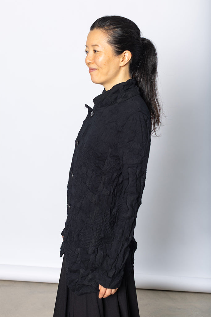 4 Button Jacket - Black