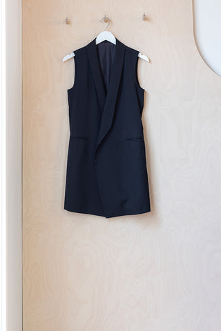 Y's by Yohji Yamamoto Sleeveless Jacket - Black