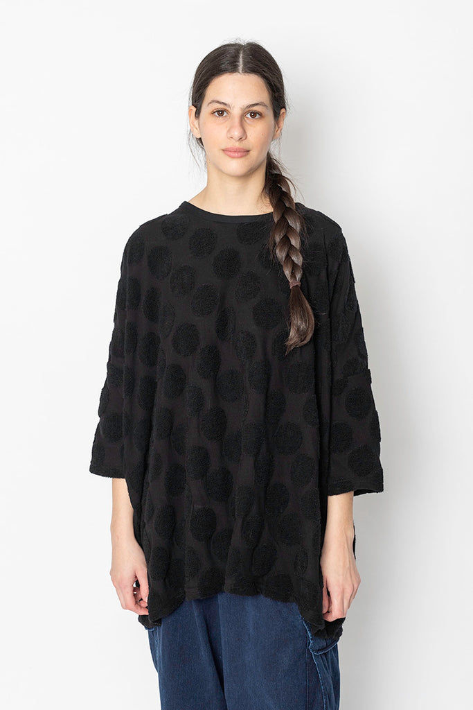 Round Neck Big T - Black