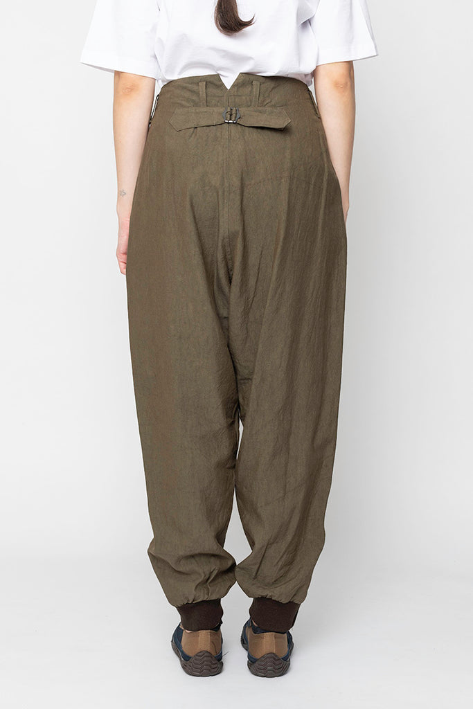 Rib Cuff Pants - Khaki