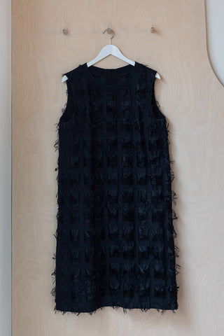 Issey Miyake Haat Textured Shift Dress - Black