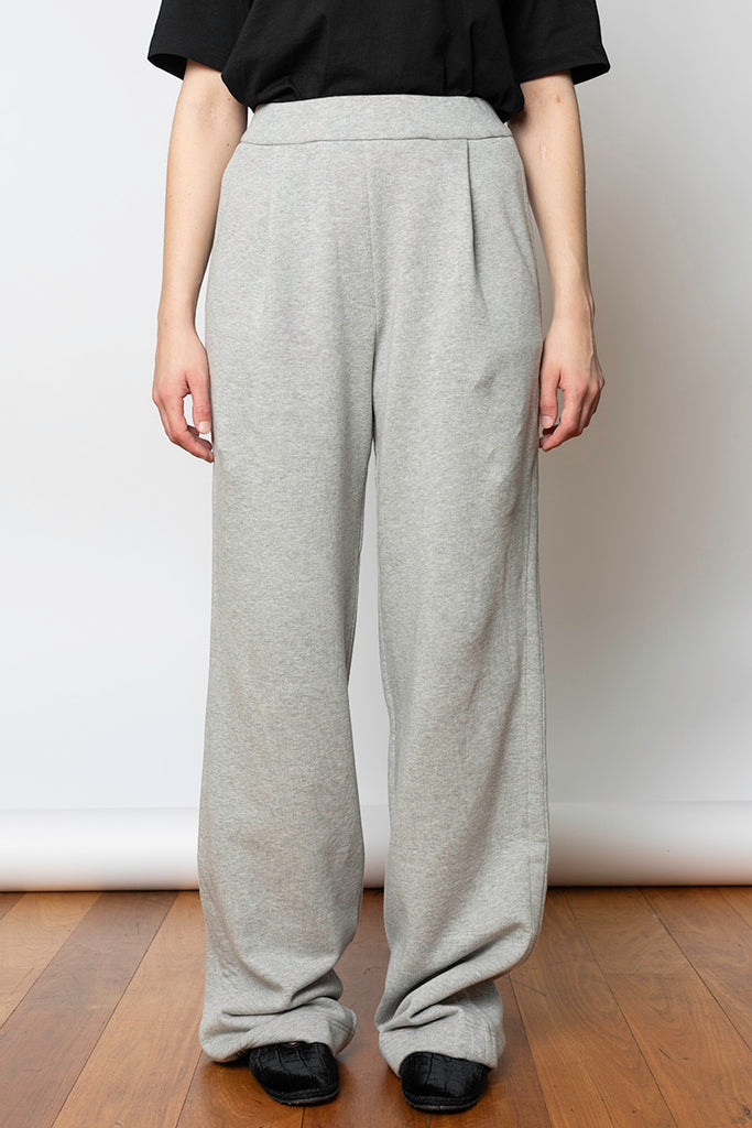 Hartia Straight Sweatpants - Grey Marle