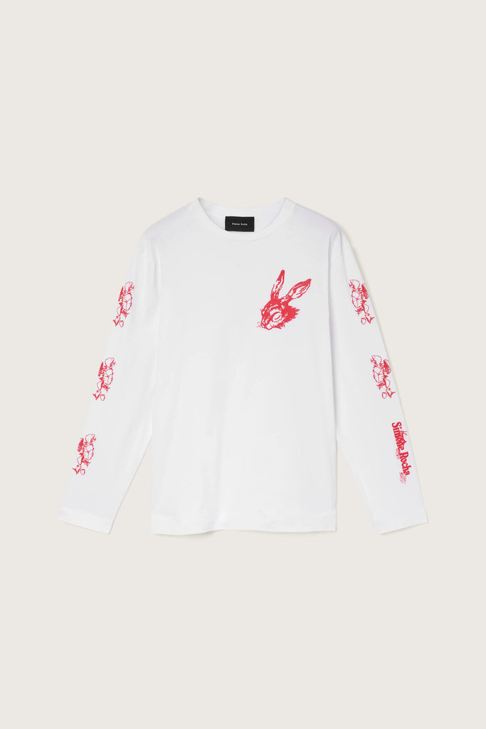 Tortoise & Hare Logo Print T-Shirt - White