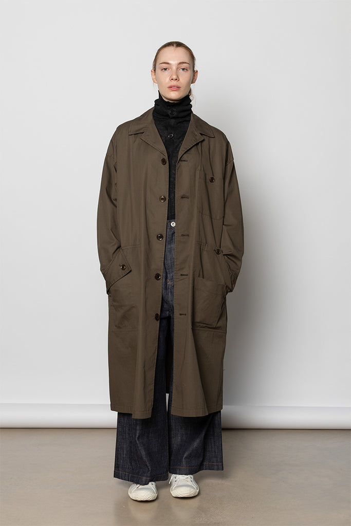 5 Pocket Dress Coat - Khaki