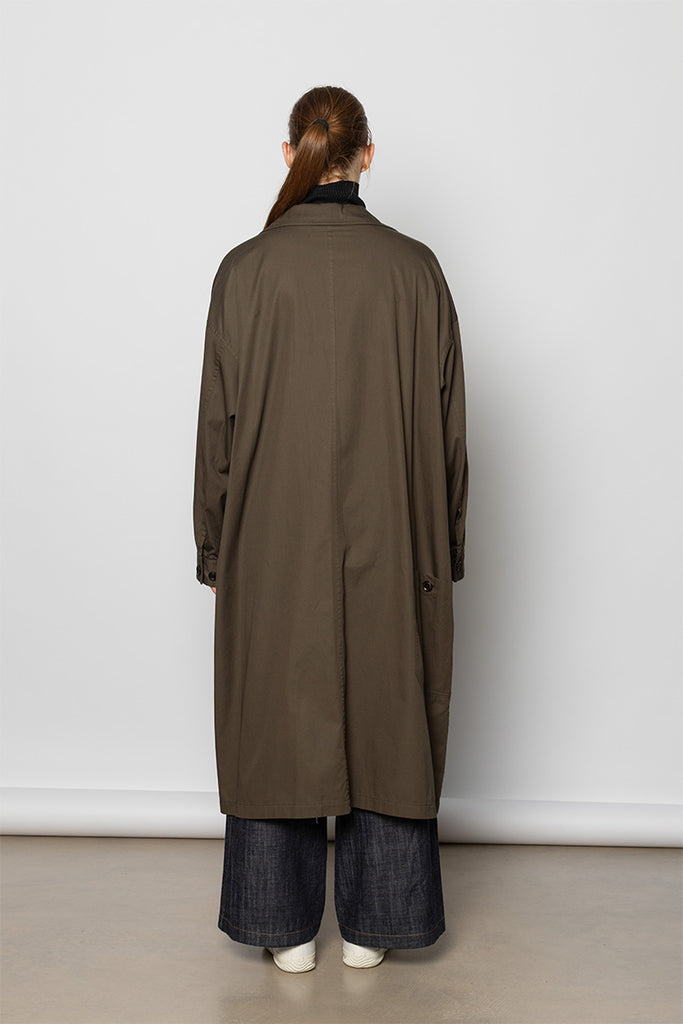 5 Pocket Dress Coat - Khaki