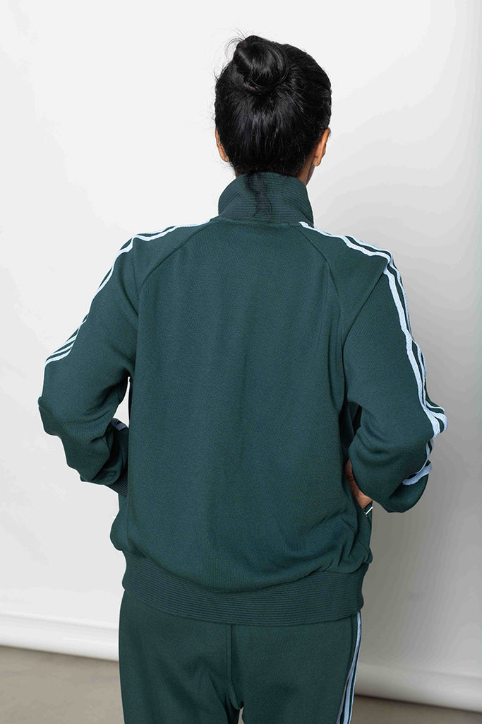 80's Track Jacket - Green Night