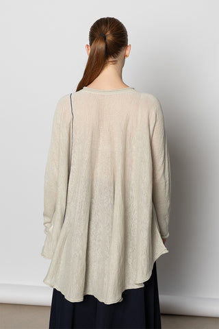 A Line Flare Pullover Top - Off White