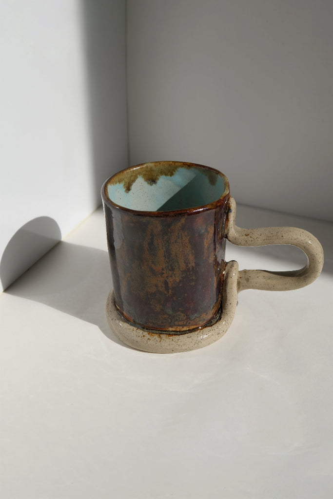 Snake Cup - Chai/Duck Egg Blue/Natural