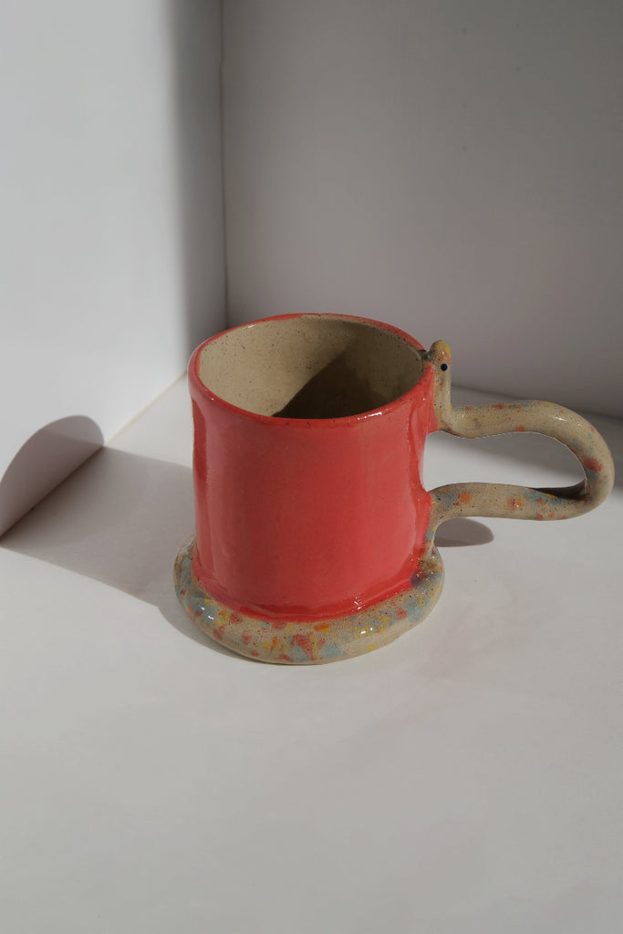 Snake Cup - Red/Natural/Confetti