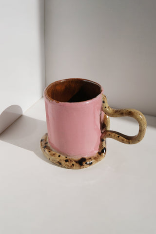 Snake Cup - Pink/Copper/Walnut