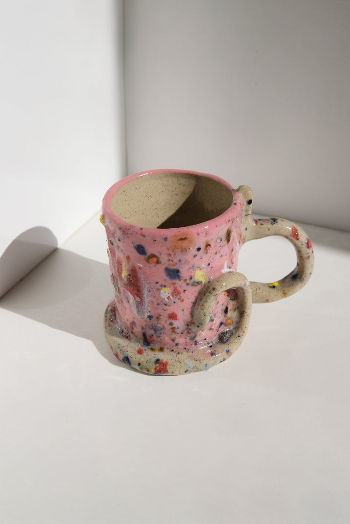 Snake Cup - Pink Speckle/Natural/Speckle handle