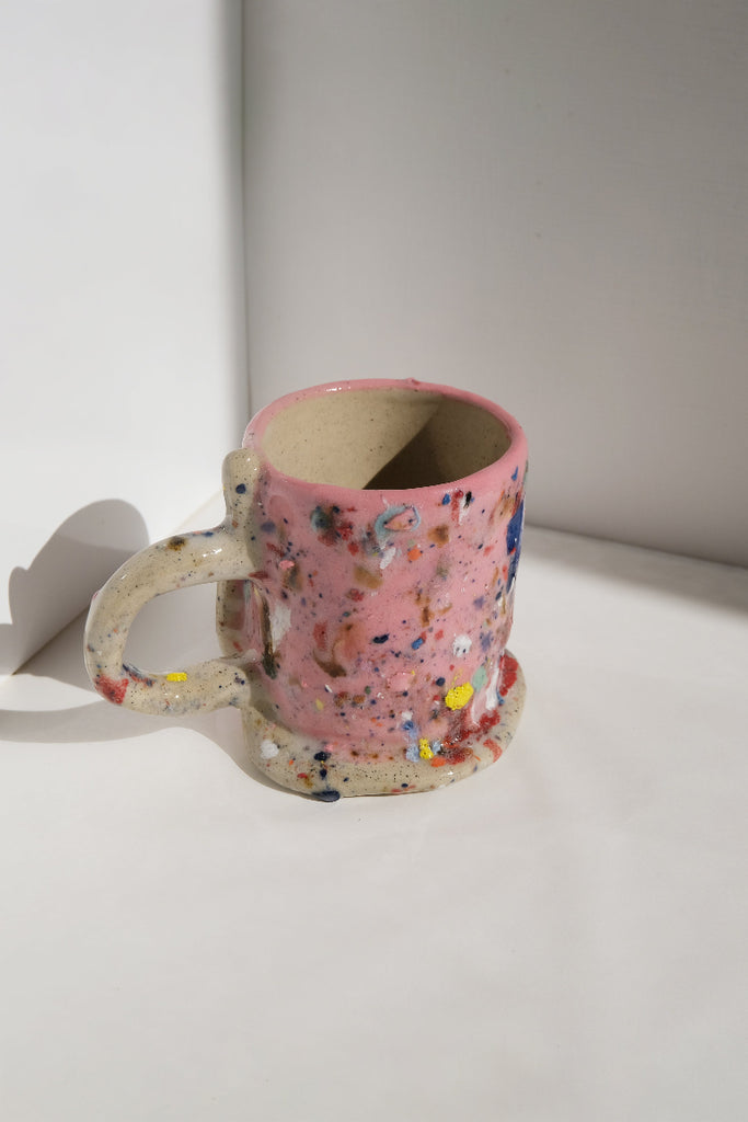 Snake Cup - Pink Speckle/Natural/Speckle handle