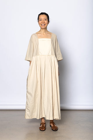 Abito Dress Colletto Ptc Lavato - Natural