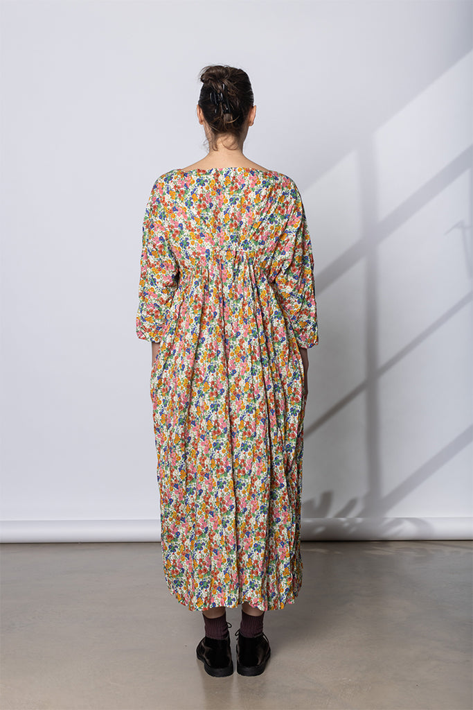 Abito Dress Newpride Lungo Lavato - Fiori Rosa C
