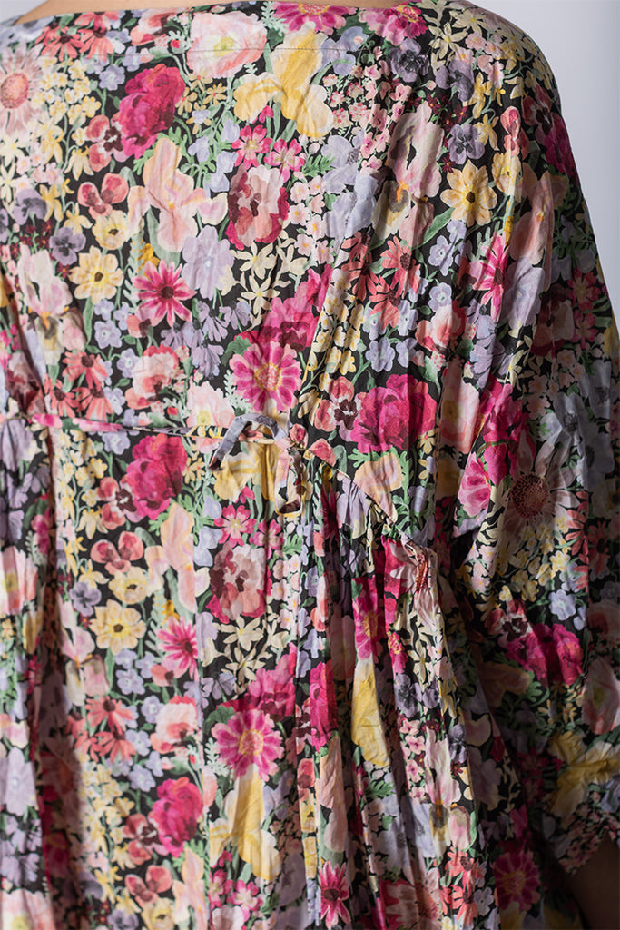 Abito Dress Newpride Lungo Lavato - Fiori Rosa D