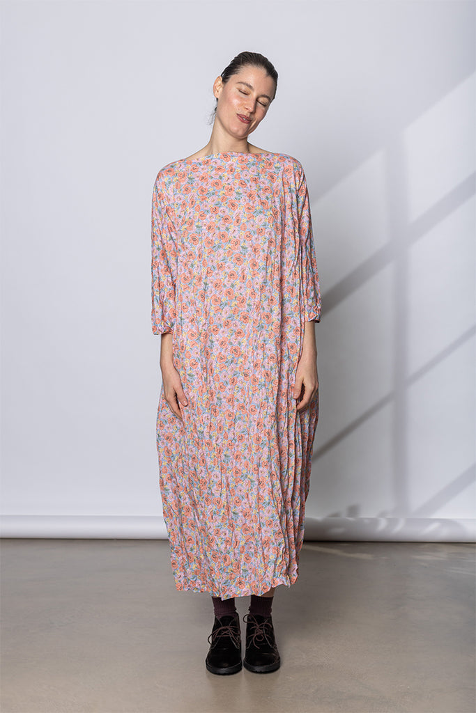 Abito Dress Newpride Medio 115 Lavato - Fiori Rosa E