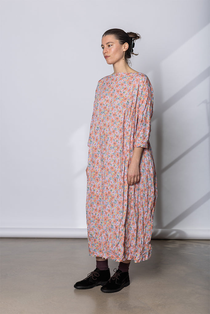 Abito Dress Newpride Medio 115 Lavato - Fiori Rosa E