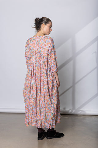 Abito Dress Newpride Medio 115 Lavato - Fiori Rosa E