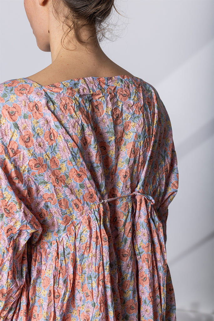 Abito Dress Newpride Medio 115 Lavato - Fiori Rosa E