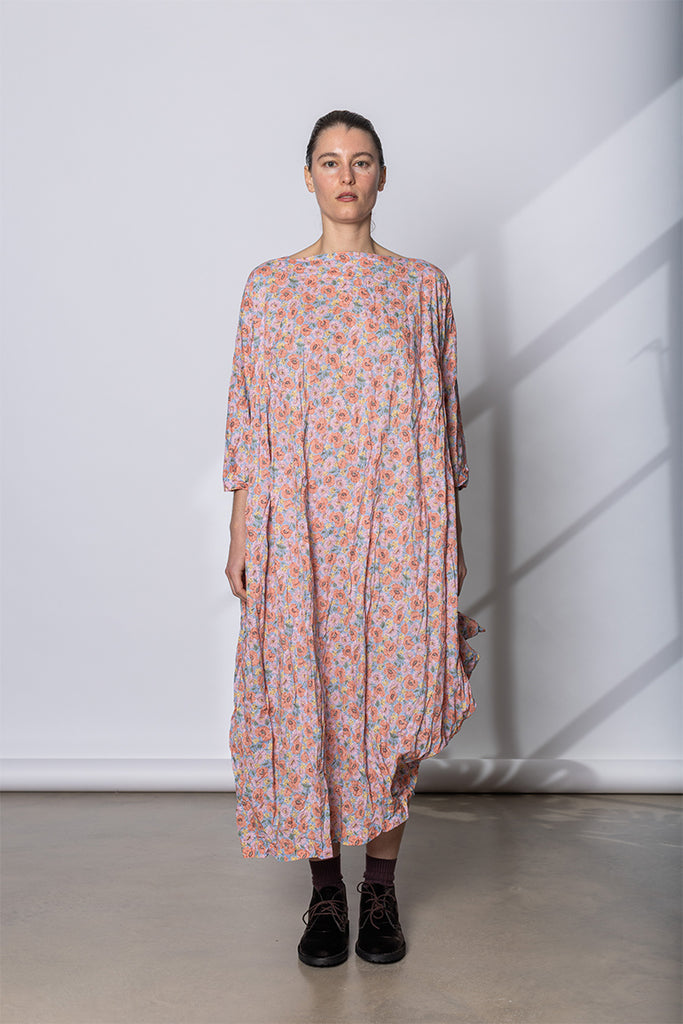 Abito Dress Newpride Medio 115 Lavato - Fiori Rosa E
