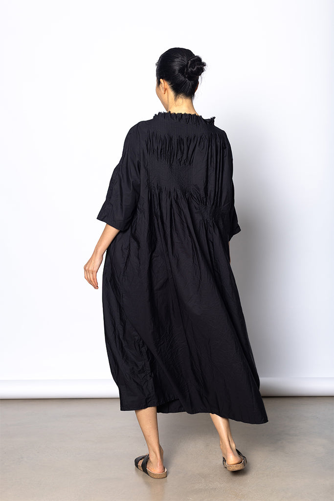 Abito Dress Plit Lavato - Black