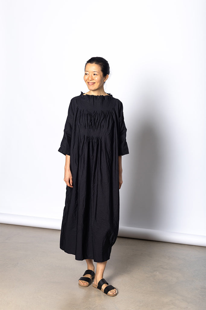 Abito Dress Plit Lavato - Black