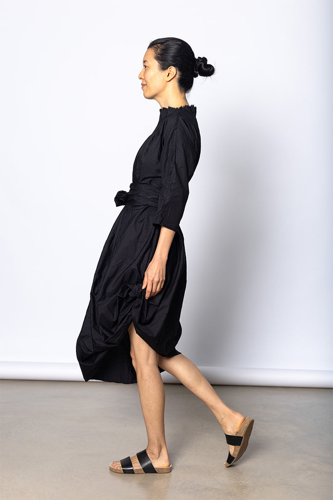 Abito Dress Plit Lavato - Black