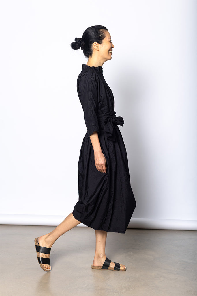 Abito Dress Plit Lavato - Black