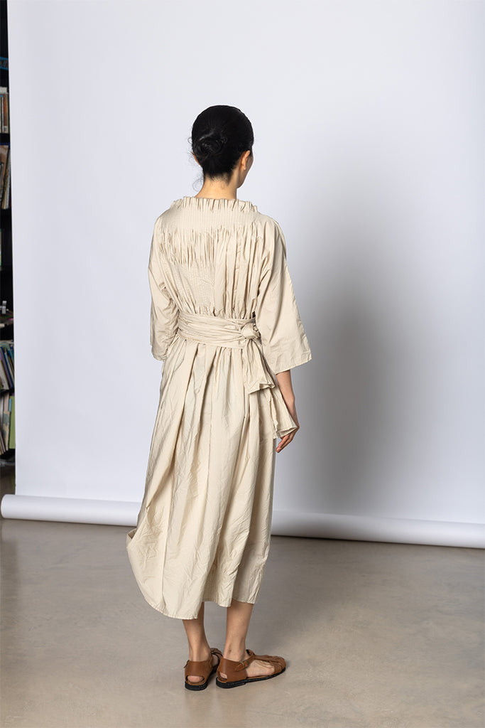Abito Dress Plit Lavato - Light Natural