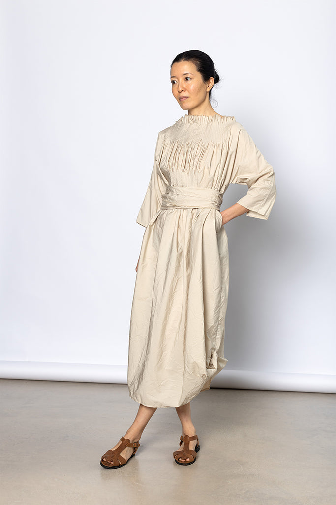 Abito Dress Plit Lavato - Light Natural