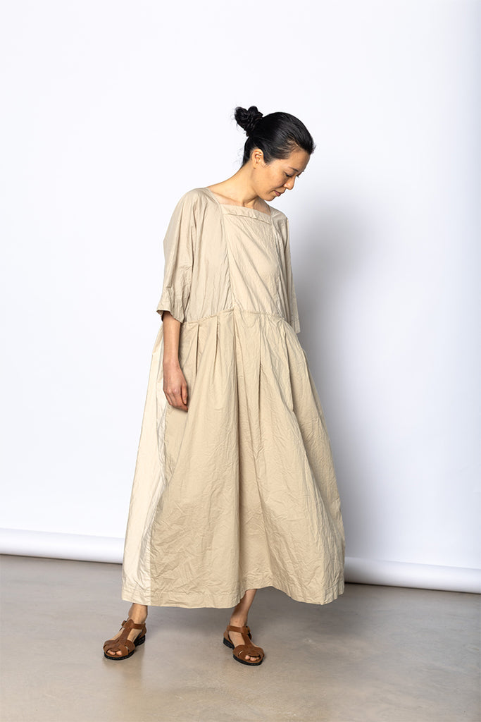 Abito Dress Colletto Ptc Lavato - Natural
