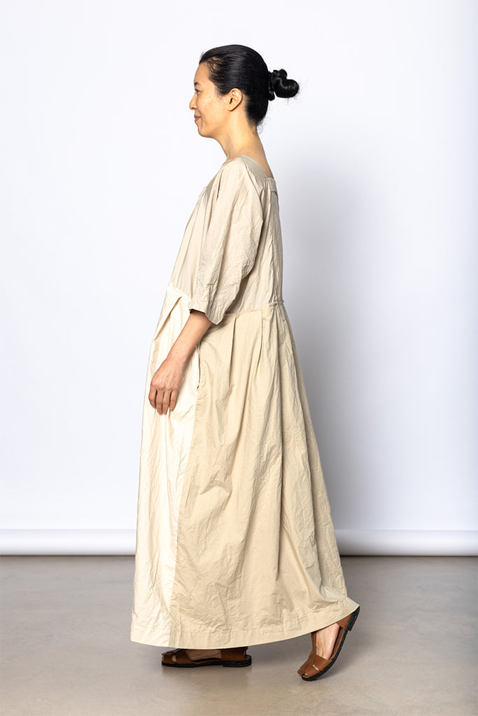 Abito Dress Colletto Ptc Lavato - Natural
