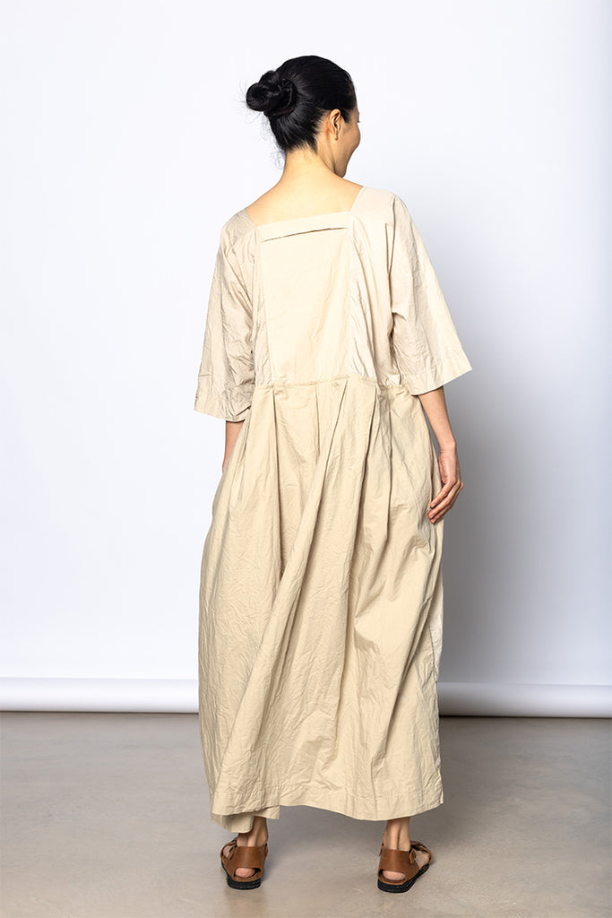Abito Dress Colletto Ptc Lavato - Natural